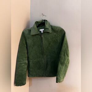 Green Suede Jacket Size Small
